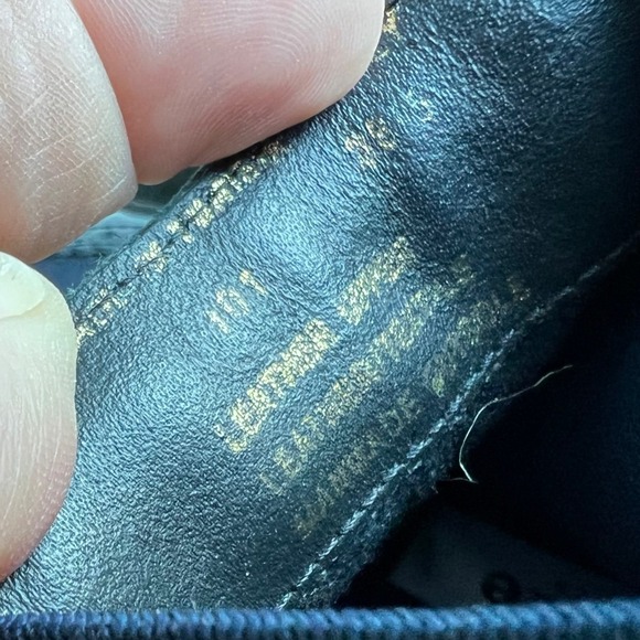 Dune London Navy Blue Leather Brogue Chelsea Boots size 36 - Picture 7 of 8